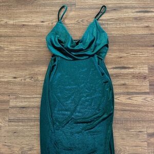 NEW Velvet Dark Green Dress